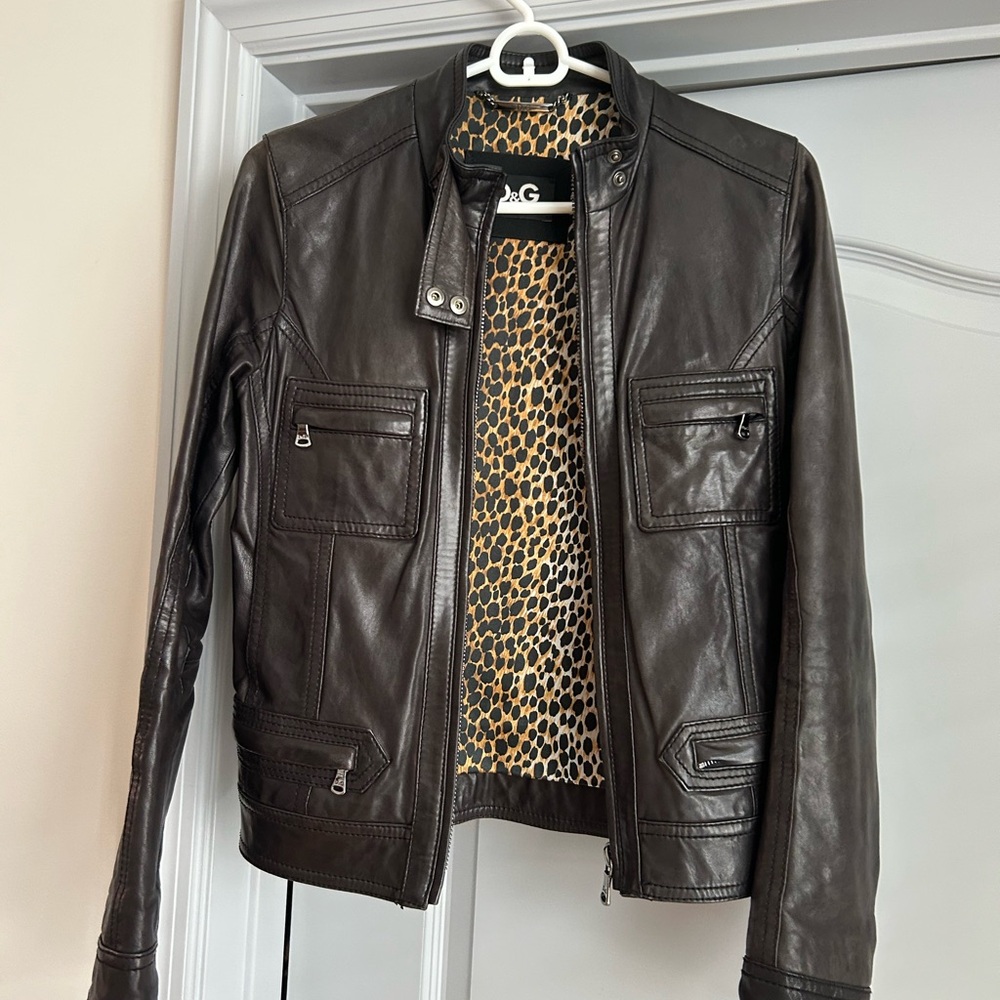 Dolce & Gabbana Genuine Leather Jacket